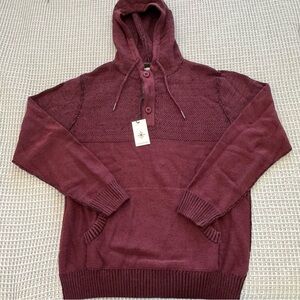 Men's V-Neck Burgundy Sweater by [Brand]